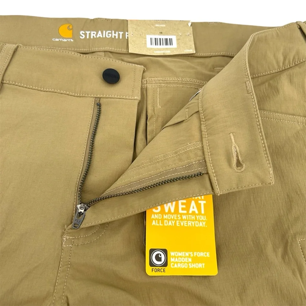 Carhartt 103606 - Women's Straight-Fit Force Madden Cargo Short Size 16 - Picture 3 of 10